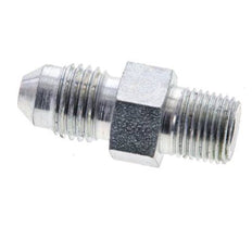 JIC Double Nipple UNF 7/16''-20 x 1/8'' NPT Steel 310bar (4355.5psi) [2 Pieces]