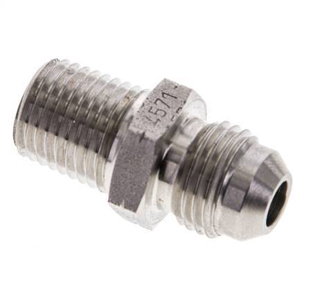 JIC Double Nipple UNF 9/16''-18 x 1/4'' NPT Stainless Steel 275bar (3863.75psi)