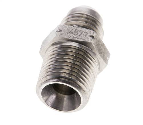 JIC Double Nipple UNF 9/16''-18 x 3/8'' NPT Stainless Steel 210bar (2950.5psi)