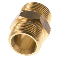 Double Nipple G1'' Male x Male Left Hand Brass 16bar (224.8psi) 36mm Hex