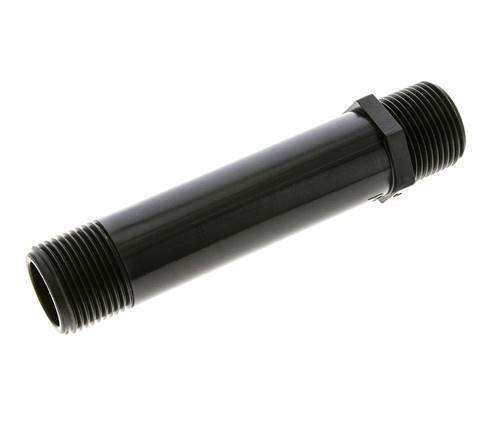 Threaded Pipe G1'' Polypropylene (pp) 10bar (140.5psi) FDA 36mm Hex
