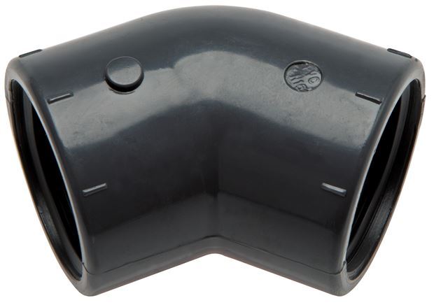 45deg Angled Fitting Rp1'' Female PVC-U 16bar (224.8psi) EN 1452-3 [2 Pieces]