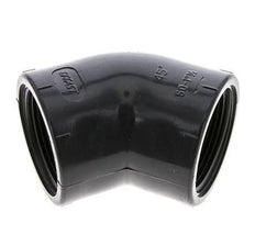 45deg Angled Fitting Rp1 1/2'' Female PVC-U 16bar (224.8psi) EN 1452-3