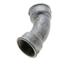 45deg Angled Fitting Rp1 1/2'' Female Cast Iron 25bar (351.25psi)