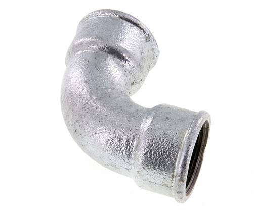 90deg Angled Fitting Rp1 1/4'' Female Short Cast Iron 25bar (351.25psi)