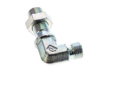 90deg Angled Fitting G1/4'' Bulkhead High Pressure Steel 60° Cone 350bar (4917.5psi) Hydraulic