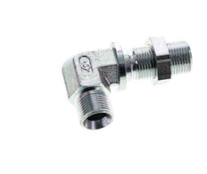 90deg Angled Fitting G3/8'' Bulkhead High Pressure Steel 60° Cone 325bar (4566.25psi) Hydraulic