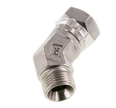 45deg Angled Fitting G1/2'' Female x Male High Pressure Stainless Steel 60° Cone 300bar (4215.0psi) Hydraulic