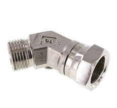 45deg Angled Fitting G1/2'' Female x Male High Pressure Stainless Steel 60° Cone 300bar (4215.0psi) Hydraulic