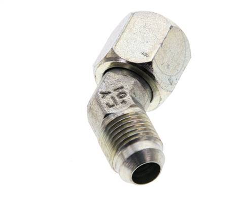 45deg JIC Angled Fitting UNF 9/16''-18 Male x Female Steel 275bar (3863.75psi)