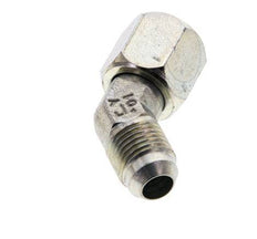 45deg JIC Angled Fitting UNF 9/16''-18 Male x Female Steel 275bar (3863.75psi)