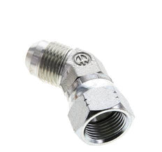 45deg JIC Angled Fitting UNF 3/4''-16 Male x Female Steel 275bar (3863.75psi)