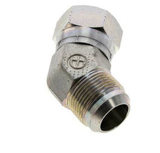 45deg JIC Angled Fitting UN 1-5/16''-12 Male x Female Steel 170bar (2388.5psi)