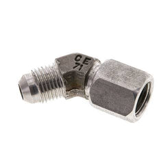 45deg JIC Angled Fitting UNF 1/2''-20 Male x Female Stainless Steel 275bar (3863.75psi)