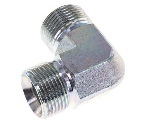 90deg Angled Fitting G1'' High Pressure Steel 60° Cone 225bar (3161.25psi) Hydraulic