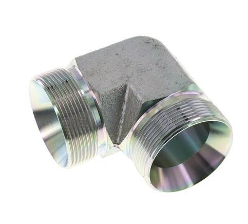 90deg Angled Fitting G2'' High Pressure Steel 60° Cone 175bar (2458.75psi) Hydraulic