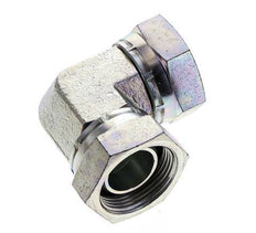 90deg Angled Fitting G1 1/4'' Female High Pressure Steel 60° Cone 150bar (2107.5psi) Hydraulic
