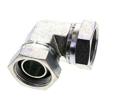 90deg Angled Fitting G1 1/4'' Female High Pressure Steel 60° Cone 150bar (2107.5psi) Hydraulic