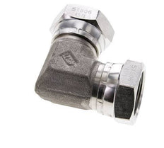 90deg Angled Fitting G1'' Female High Pressure Stainless Steel 60° Cone 150bar (2107.5psi) Hydraulic