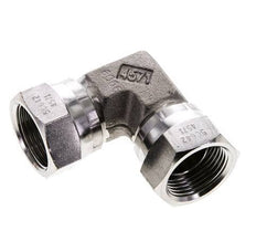 90deg Angled Fitting G3/4'' Female High Pressure Stainless Steel 60° Cone 175bar (2458.75psi) Hydraulic