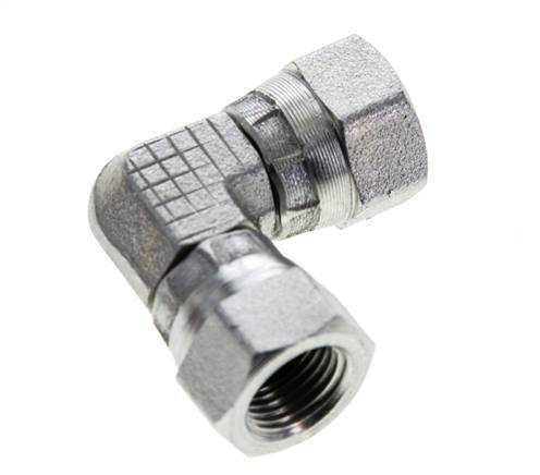 90deg Angled Fitting G1/8'' Female High Pressure Steel 60° Cone 575bar (8078.75psi) Hydraulic