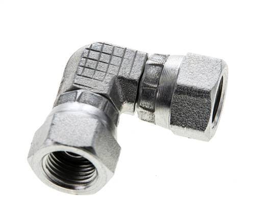 90deg Angled Fitting G1/8'' Female High Pressure Steel 60° Cone 575bar (8078.75psi) Hydraulic