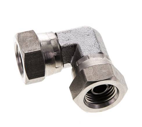 90deg Angled Fitting G1/4'' Female High Pressure Stainless Steel 60° Cone 575bar (8078.75psi) Hydraulic