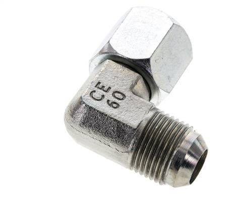90deg JIC Angled Fitting UNF 7/8''-14 Male x Female Steel 210bar (2950.5psi)