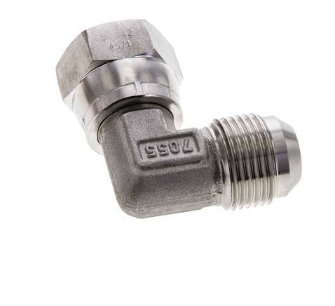 90deg JIC Angled Fitting UN 1-1/16''-12 Male x Female Stainless Steel 210bar (2950.5psi)