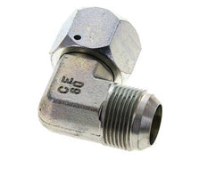 90deg JIC Angled Fitting UN 1-5/16''-12 Male x Female Steel 170bar (2388.5psi)