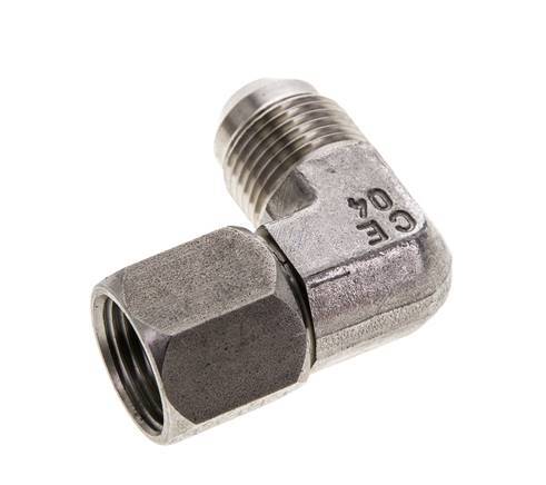 90deg JIC Angled Fitting UNF 3/4''-16 Male x Female Stainless Steel 275bar (3863.75psi)