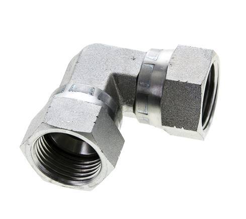 90deg JIC Angled Fitting UN 1-1/16''-12 Steel 210bar (2950.5psi)