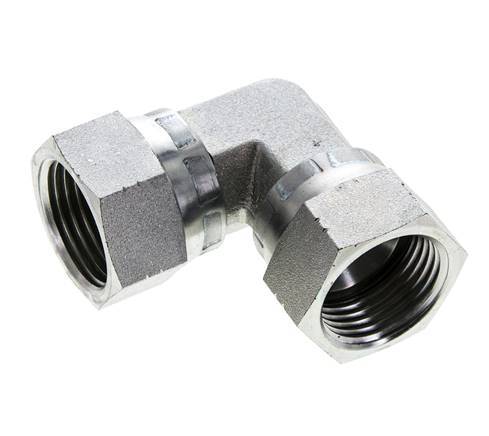 90deg JIC Angled Fitting UN 1-1/16''-12 Steel 210bar (2950.5psi)