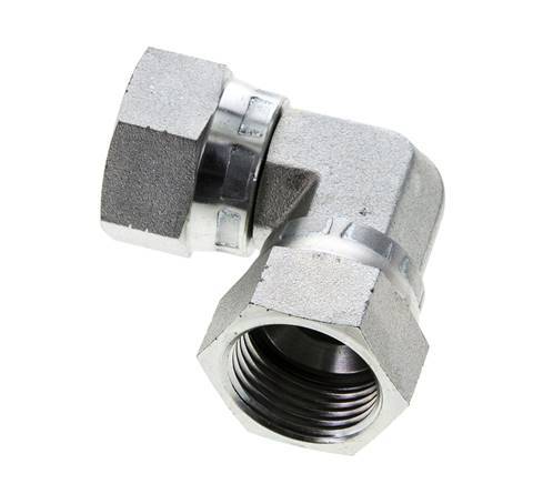 90deg JIC Angled Fitting UN 1-1/16''-12 Steel 210bar (2950.5psi)