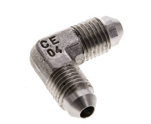90deg JIC Angled Fitting UNF 7/16''-20 Male Stainless Steel 450bar (6322.5psi)