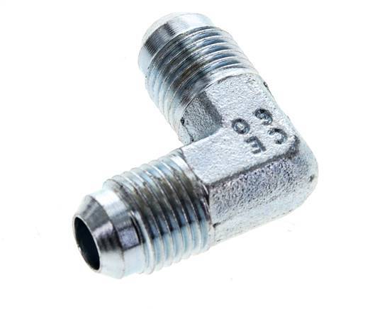 90deg JIC Angled Fitting UNF 9/16''-18 Male Steel 350bar (4917.5psi)