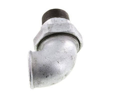 90deg Angled Connector 2'' Male R x Female Rp Cast Iron Conical Seal 25bar (351.25psi)