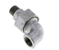 90deg Angled Connector 3/8'' Male R x Female Rp Cast Iron Conical Seal 25bar (351.25psi)