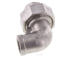 90deg Union Connector Rp3/8'' Female Stainless Steel Conical Seal 16bar (224.8psi)