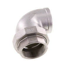 90deg Union Connector Rp2'' Female Stainless Steel Conical Seal 16bar (224.8psi)