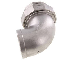 90deg Union Connector Rp2'' Female Stainless Steel Conical Seal 16bar (224.8psi)