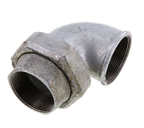 90deg Union Connector Rp2'' Female Cast Iron Conical Seal 25bar (351.25psi)