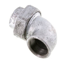 90deg Union Connector Rp1 1/4'' Female Cast Iron Conical Seal 25bar (351.25psi)