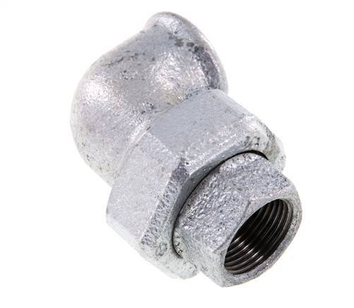 90deg Union Connector Rp3/4'' Female Cast Iron Conical Seal 25bar (351.25psi)