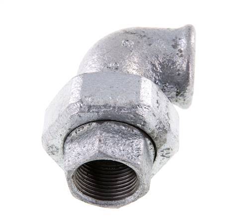 90deg Union Connector Rp3/4'' Female Cast Iron Conical Seal 25bar (351.25psi)