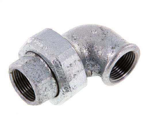 90deg Union Connector Rp3/4'' Female Cast Iron Conical Seal 25bar (351.25psi)