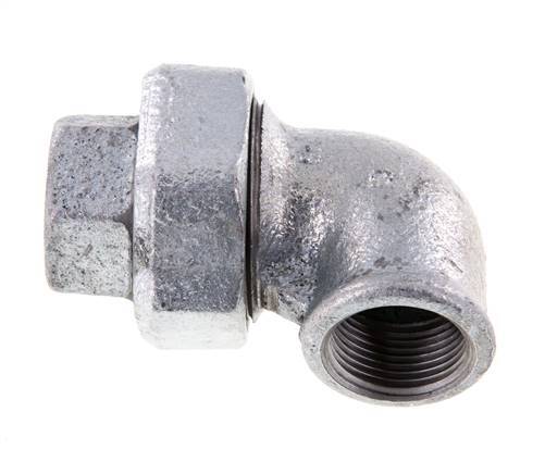 90deg Union Connector Rp3/4'' Female Cast Iron Conical Seal 25bar (351.25psi)