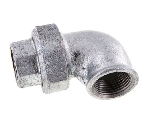 90deg Union Connector Rp1'' Female Cast Iron Conical Seal 25bar (351.25psi)