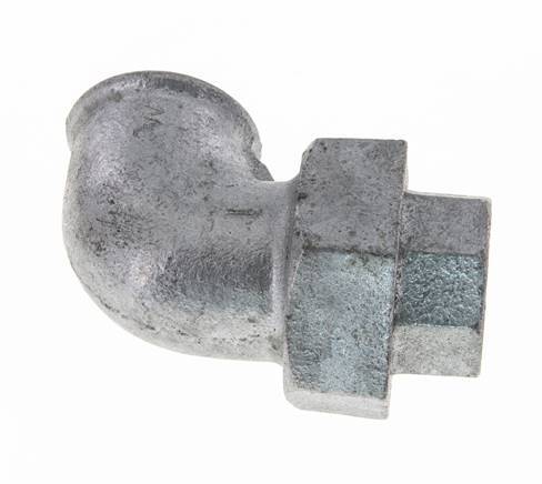 90deg Angled Union Connector Rp1'' Female Cast Iron Flat Seal Centellen 25bar (351.25psi)