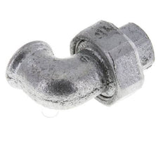 90deg Angled Union Connector Rp1/2'' Female Cast Iron Flat Seal Centellen 25bar (351.25psi)